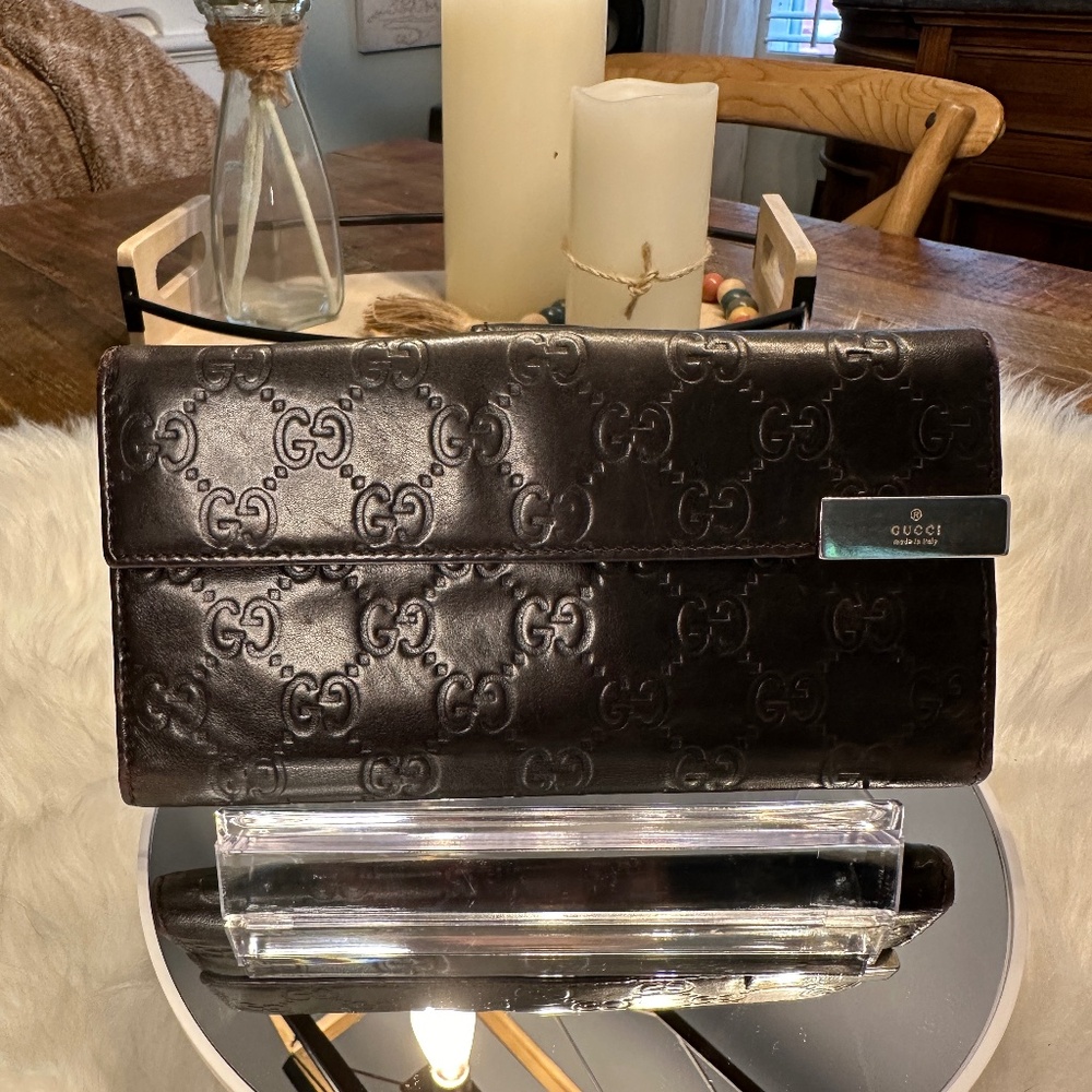 🤎🤎AUTHENTIC Gucci Chocolate Brown Long Wallet🤎🤎
